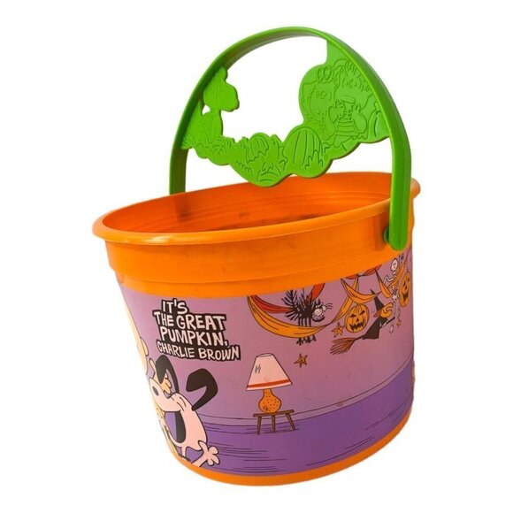 2016 McDONALDS ITS THE GREAT PUMPKIN CHARLIE BROWN HALLOWEEN BUCKET PAIL 50 YRS - Picture 2 of 8